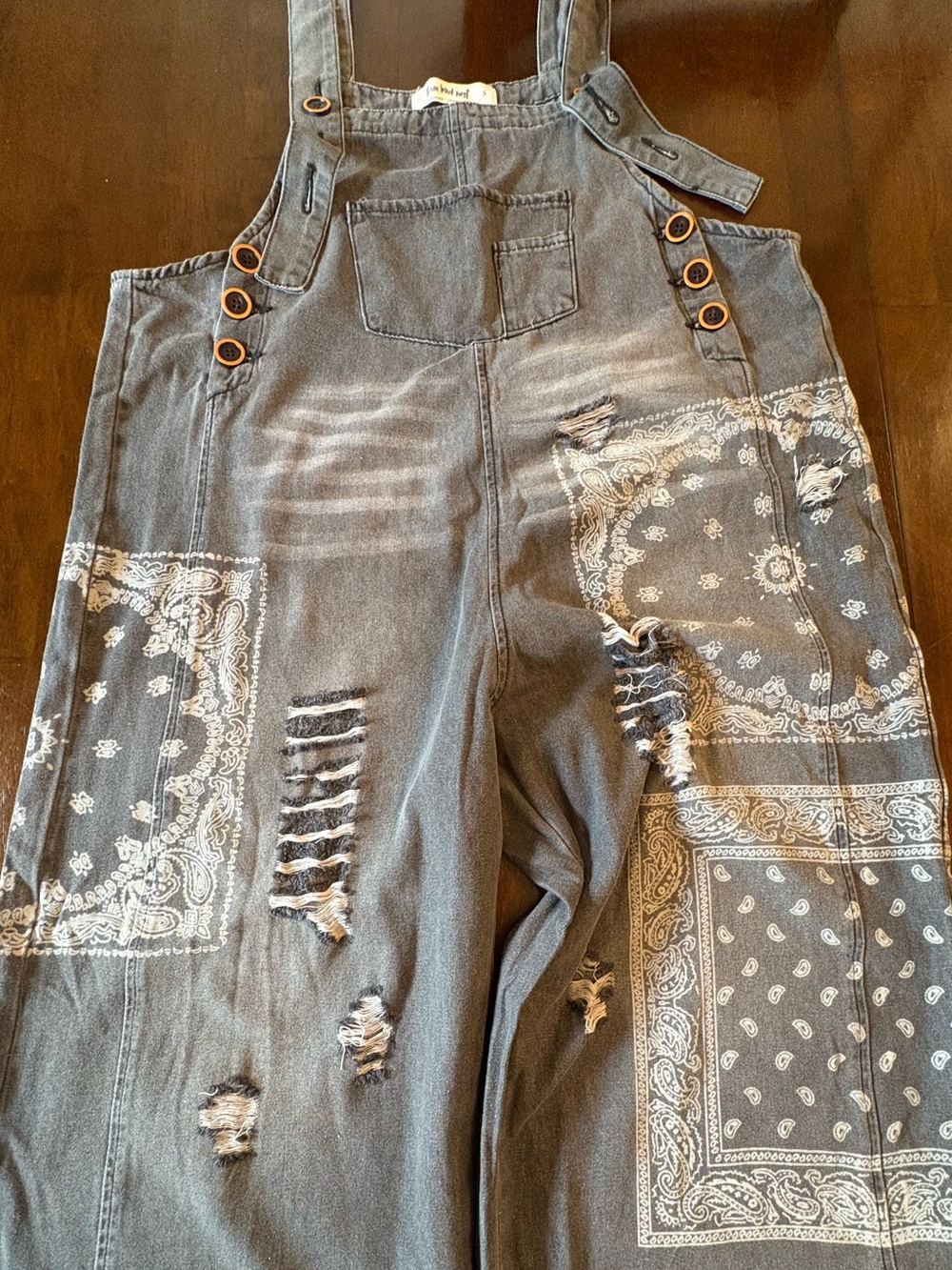 High Hopes slouchy denim overalls three birds nest NWT MSRP $118 - Picture 3 of 10